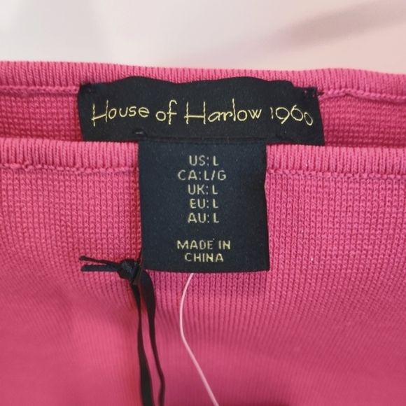 House of Harlow 1960 Sheer Puff Sleeves Knit Top - Picture 9 of 13